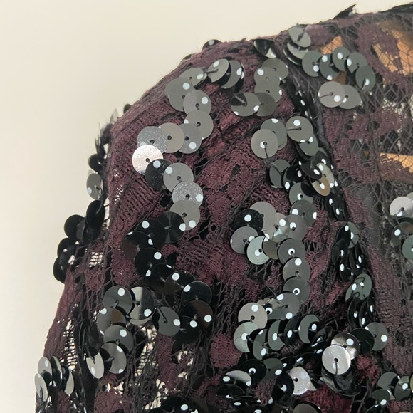 Vintage mini ruffle lace dress sz 4 - Picture 6 of 6